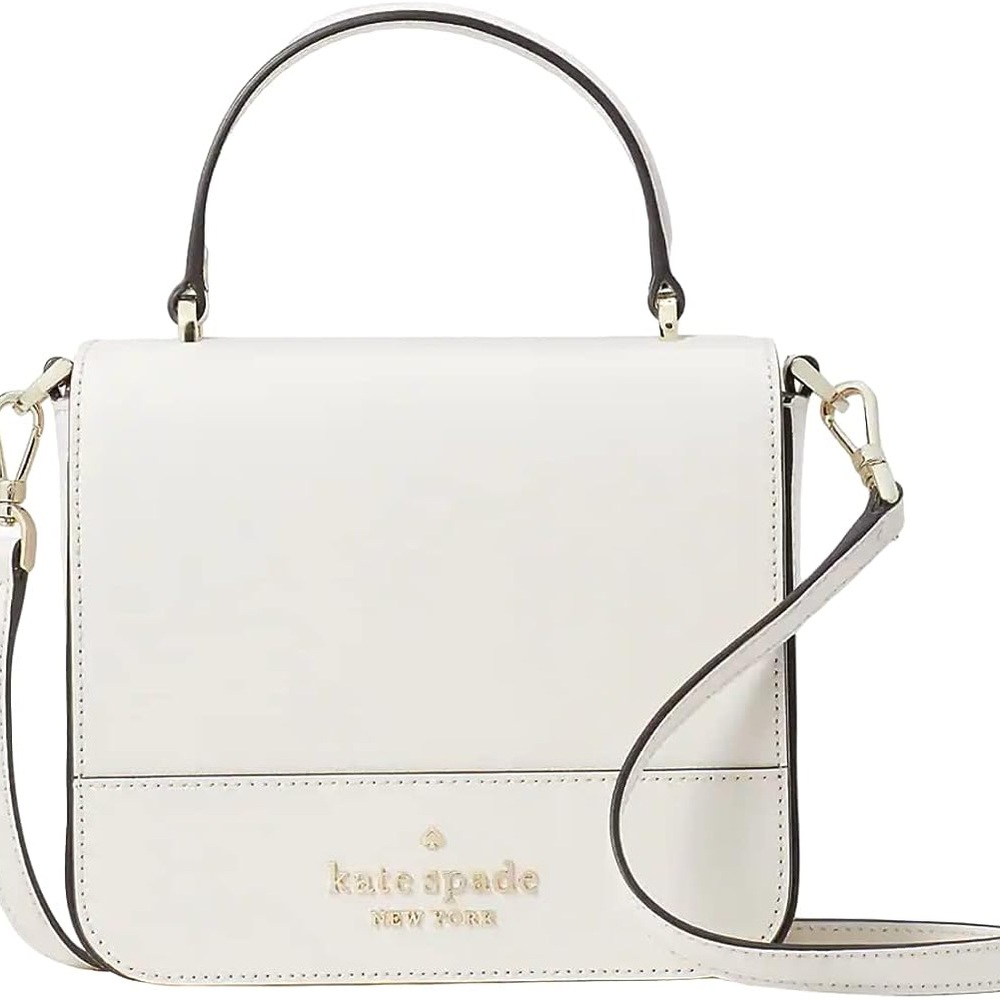 Kate Spade Staci Square Crossbody in Parchment